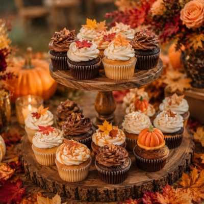 15 Autumn Wedding Cupcakes You’ll Want at Your Fall Celebration