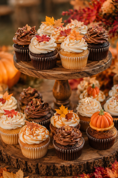Autumn Wedding Cupcakes