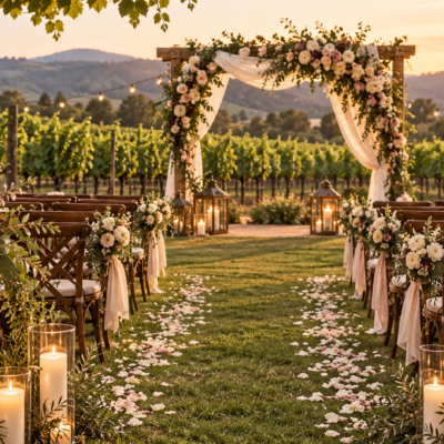 16 Vineyard Wedding Décor Ideas for a Romantic Wine Country Celebration