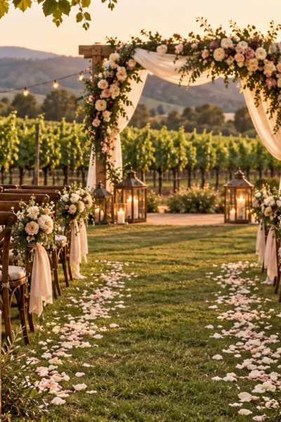 Vineyard Wedding Décor Ideas