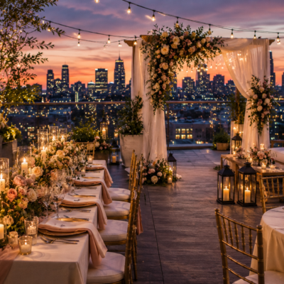 16 Rooftop Wedding Décor Ideas for a Chic Skyline Celebration