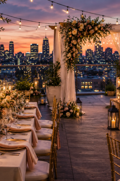 Rooftop Wedding Décor Ideas