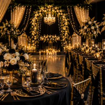 16 Black & Gold Wedding Decor Ideas for a Glamorous Ceremony
