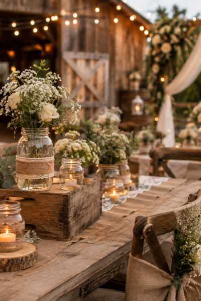 Rustic DIY Wedding Decorations
