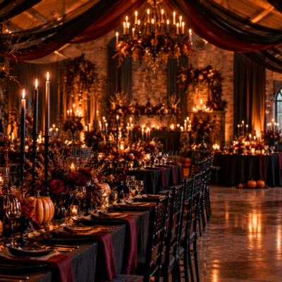 24 Halloween Wedding Reception Decor Ideas