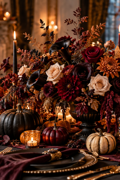 Halloween Wedding Centerpiece Ideas